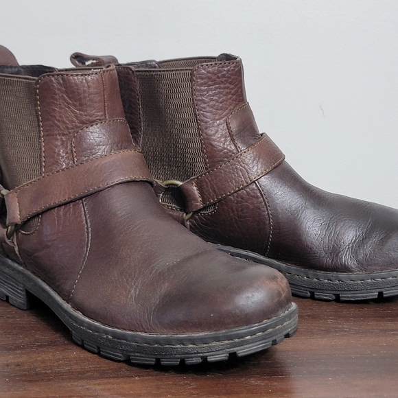 😎Host Pic👀 BORN Men's Brown Leather Brunell Boots Size 11 - Picture 2 of 12